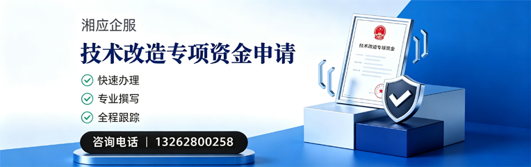 青海技术改造专项资金申报服务