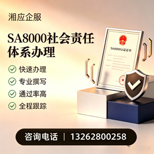 青海SA8000社会责任体系认证服务